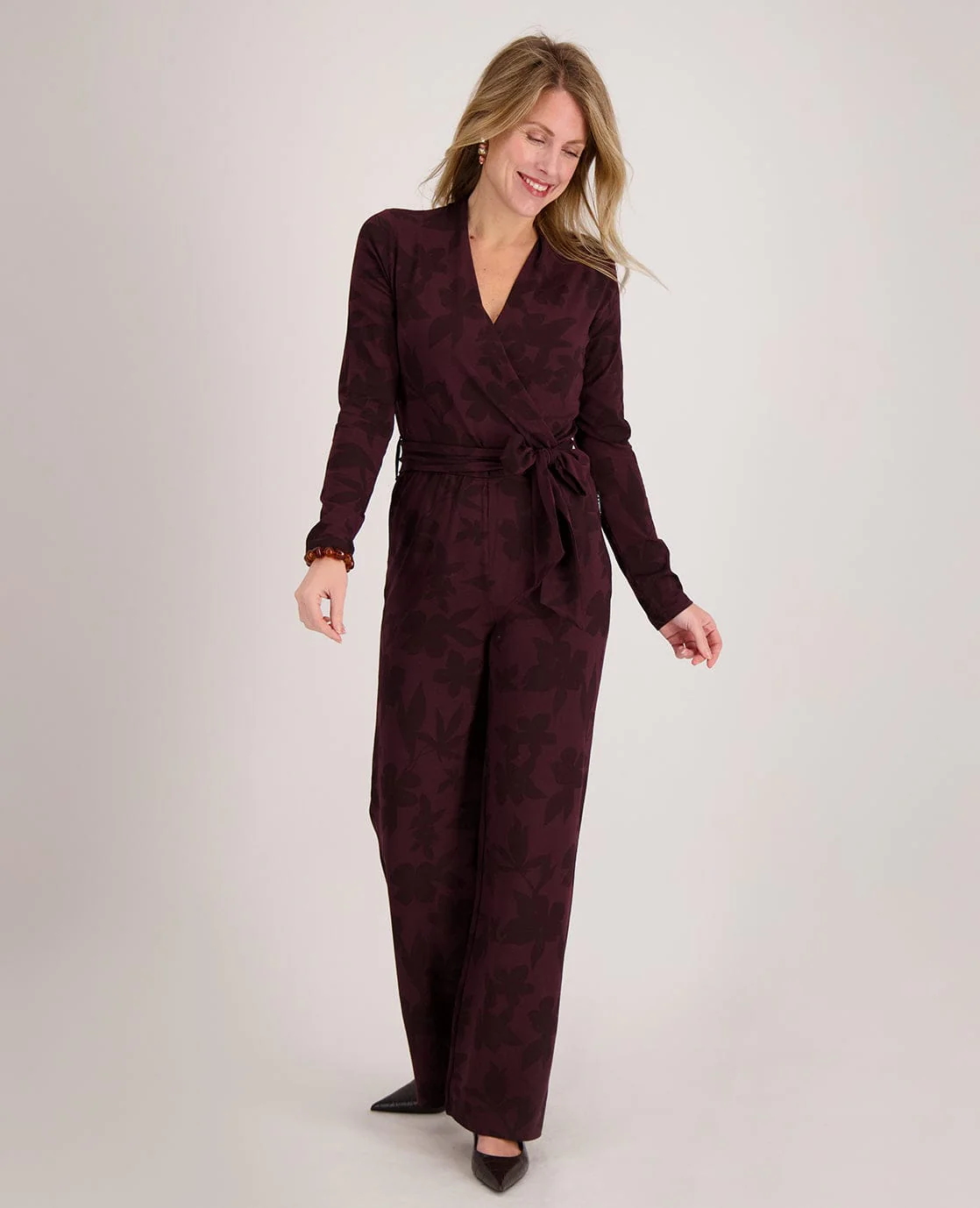 Jumpsuit Caroline | Dark Burgundy - Image 10