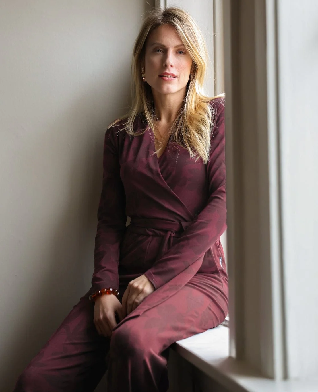 Jumpsuit Caroline | Dark Burgundy - Image 3