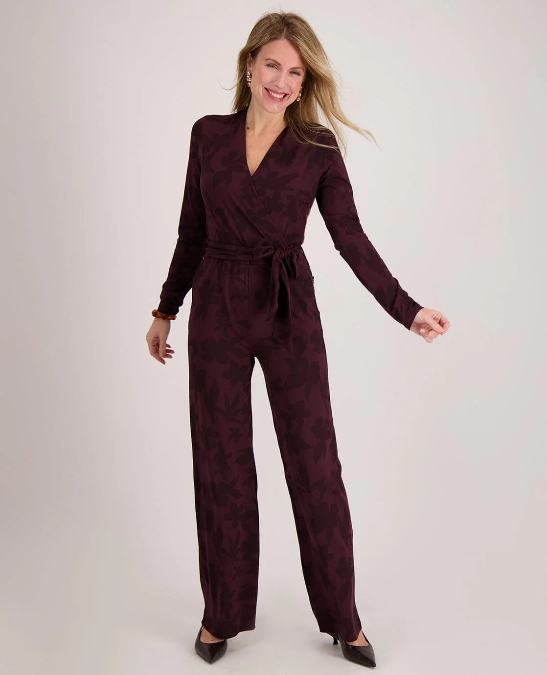 Jumpsuit Caroline | Dark Burgundy - Image 4