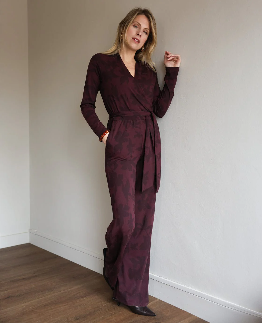 Jumpsuit Caroline | Dark Burgundy - Image 8