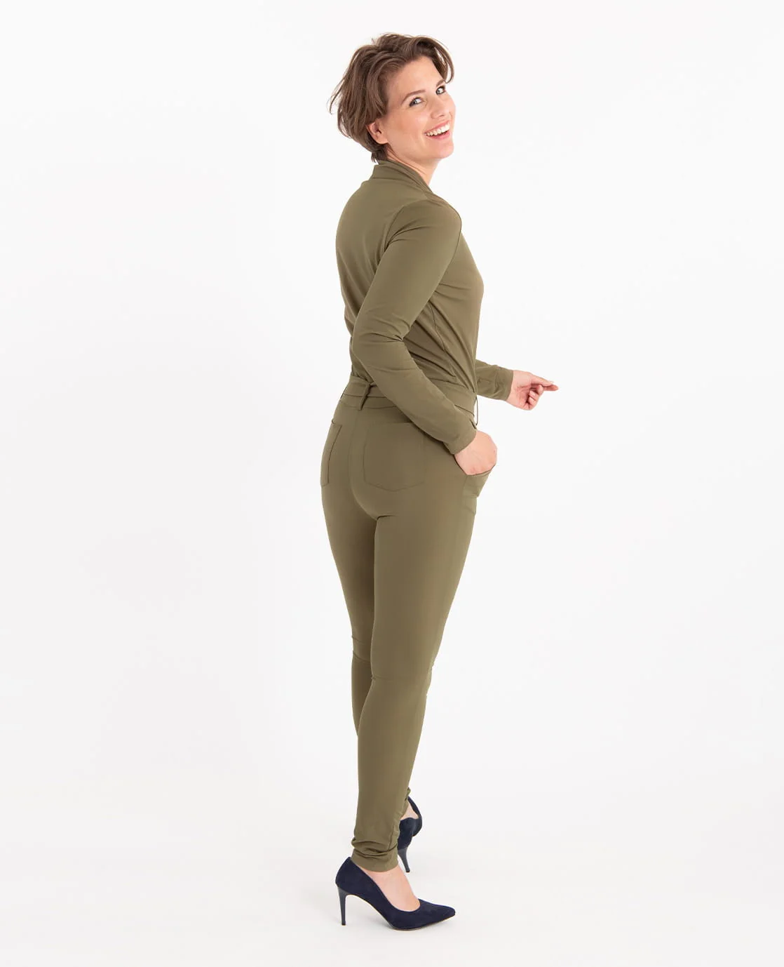Jumpsuit Fancy Travel | Dusky Green - Image 2