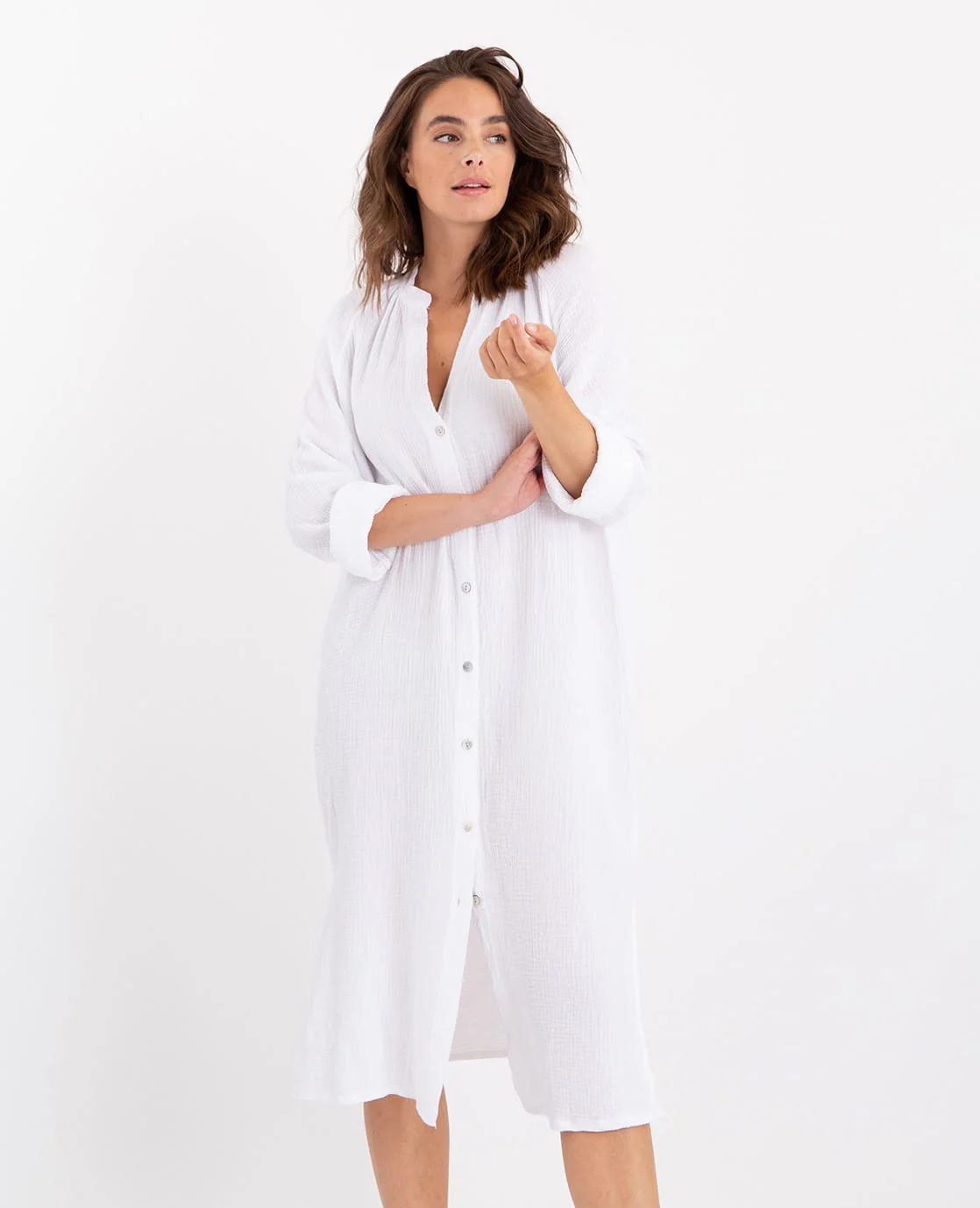 La Spring Dress Joyeux Blanc | Wit - Image 2