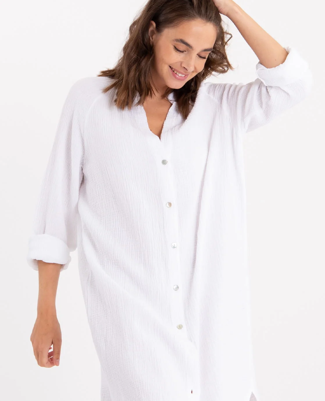 La Spring Dress Joyeux Blanc | Wit - Image 3