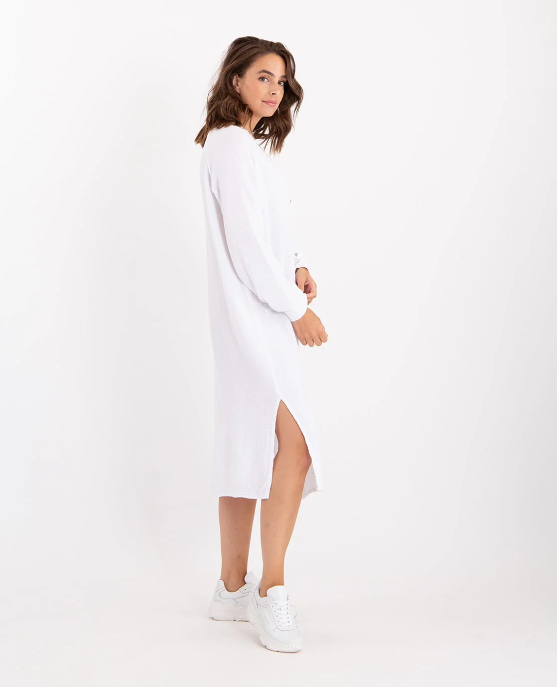 La Spring Dress Joyeux Blanc | Wit - Image 7