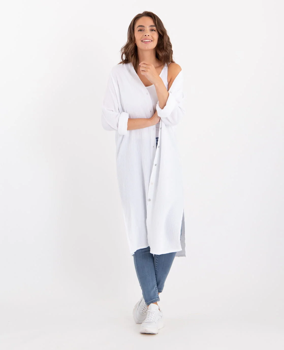 La Spring Dress Joyeux Blanc | Wit - Image 8