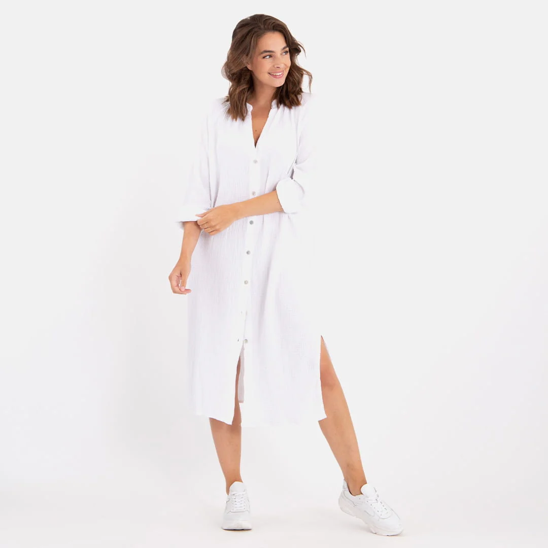 La Spring Dress Joyeux Blanc | Wit - Image 9