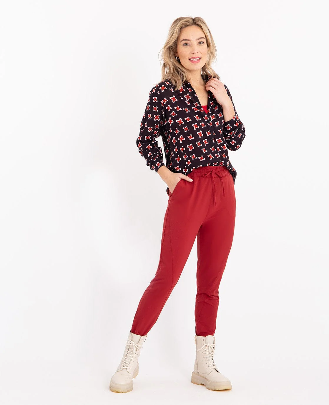 Le Pant Regular Travel +++ Merlot Red | Merlot Red