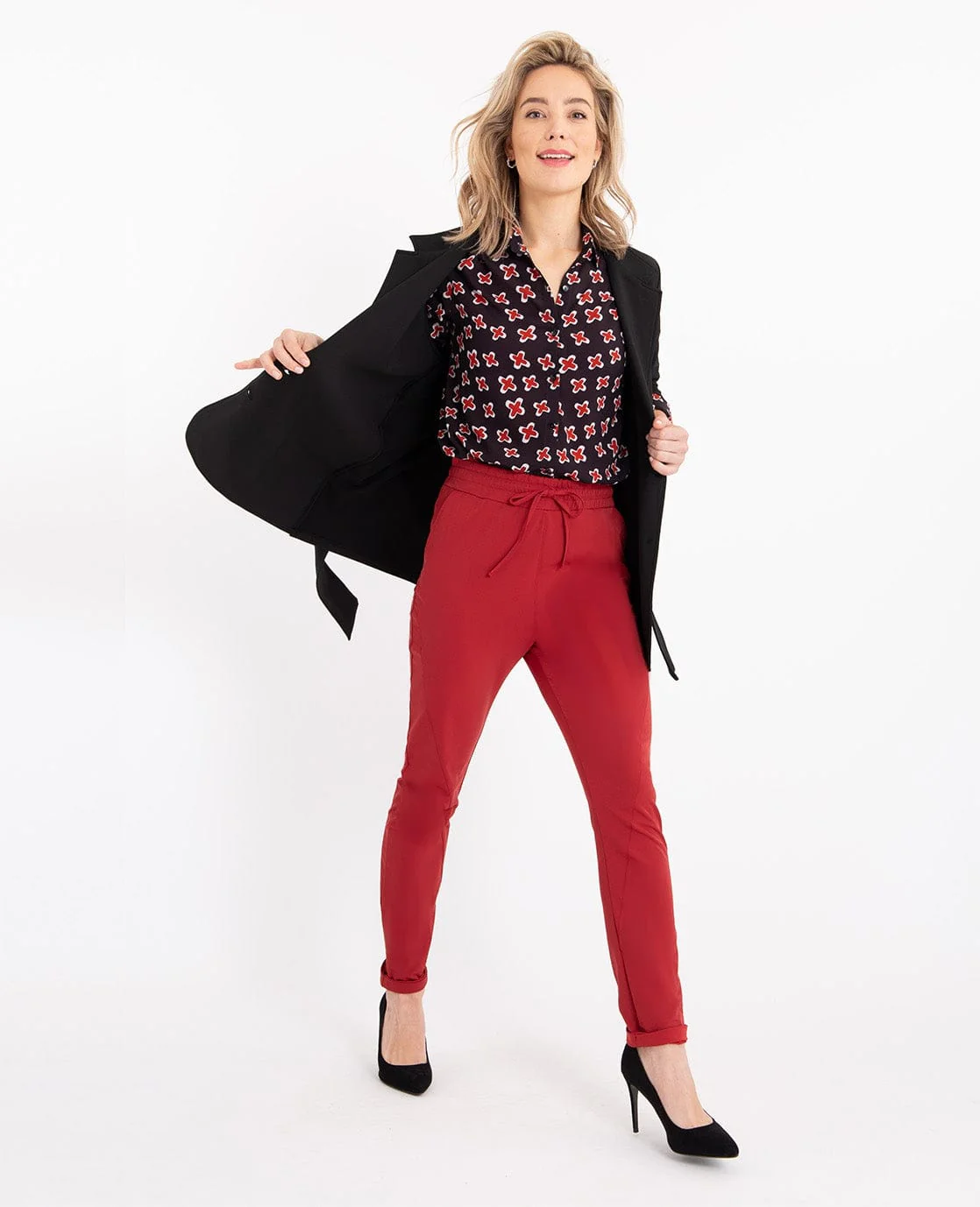 Le Pant Regular Travel +++ Merlot Red | Merlot Red - Image 10