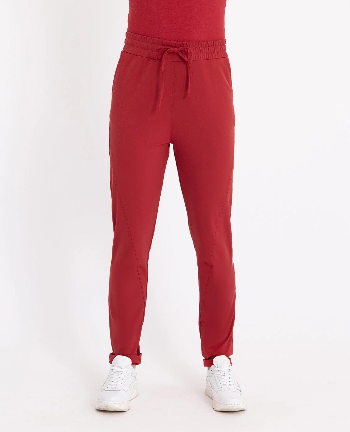 Le Pant Regular Travel +++ Merlot Red | Merlot Red - Image 4