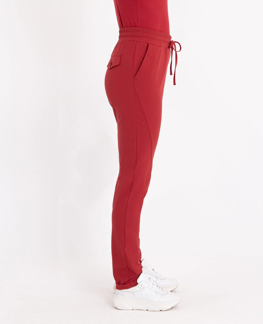 Le Pant Regular Travel +++ Merlot Red | Merlot Red - Image 7