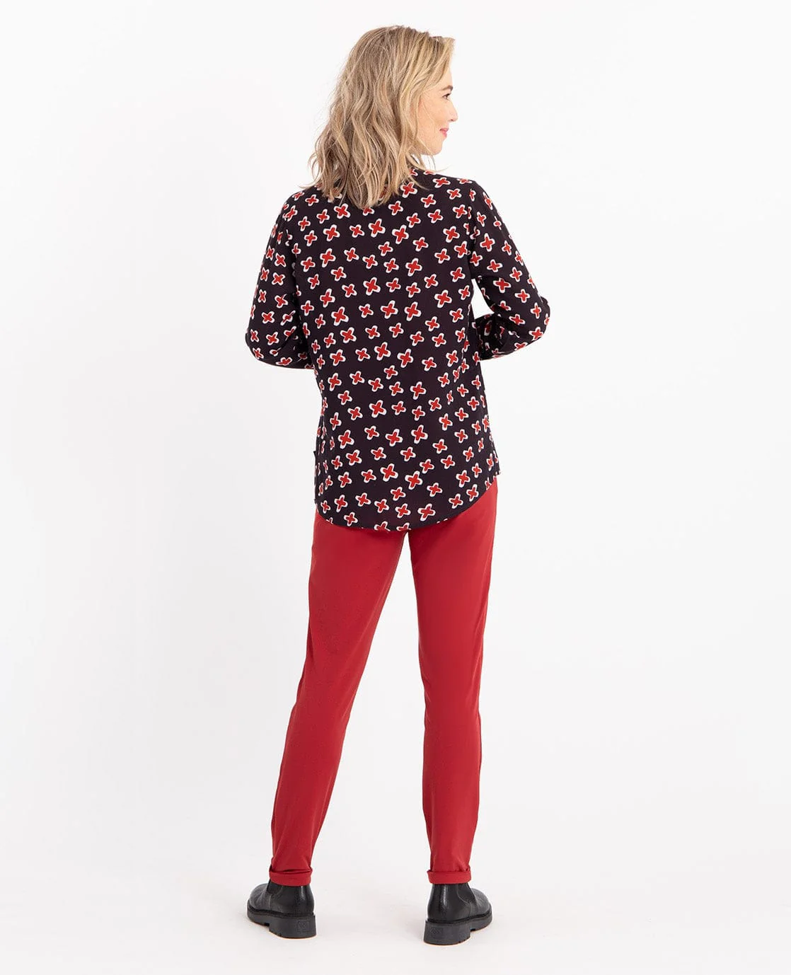Le Pant Regular Travel +++ Merlot Red | Merlot Red - Image 9
