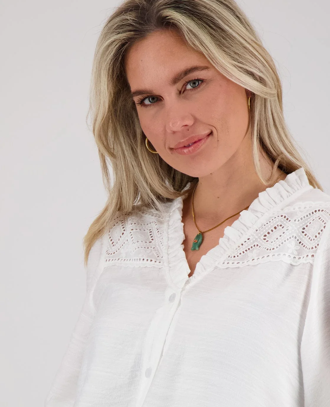 Necklace Fish Charm | Goud / Groen - Image 2