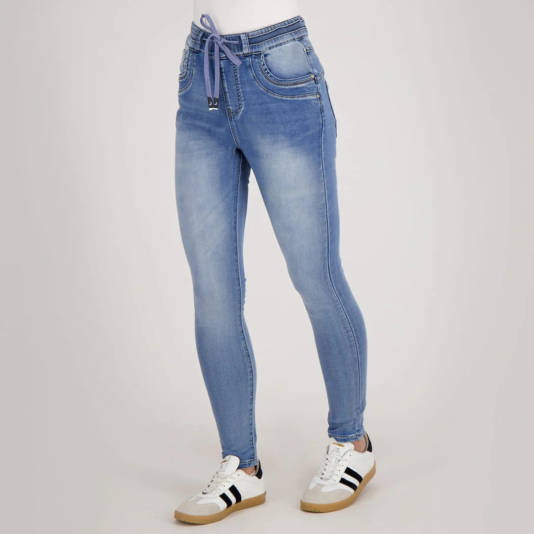 Pant Celine Jogg Denim | Mid Blue Denim - Image 10