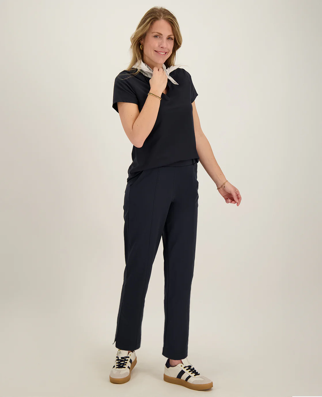 Pant Chino 7/8 Travel | Donkerblauw