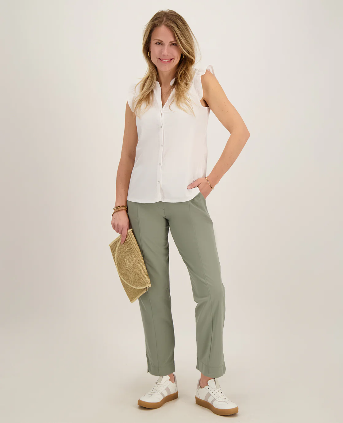 Pant Chino 7/8 Travel | Olive - Image 6