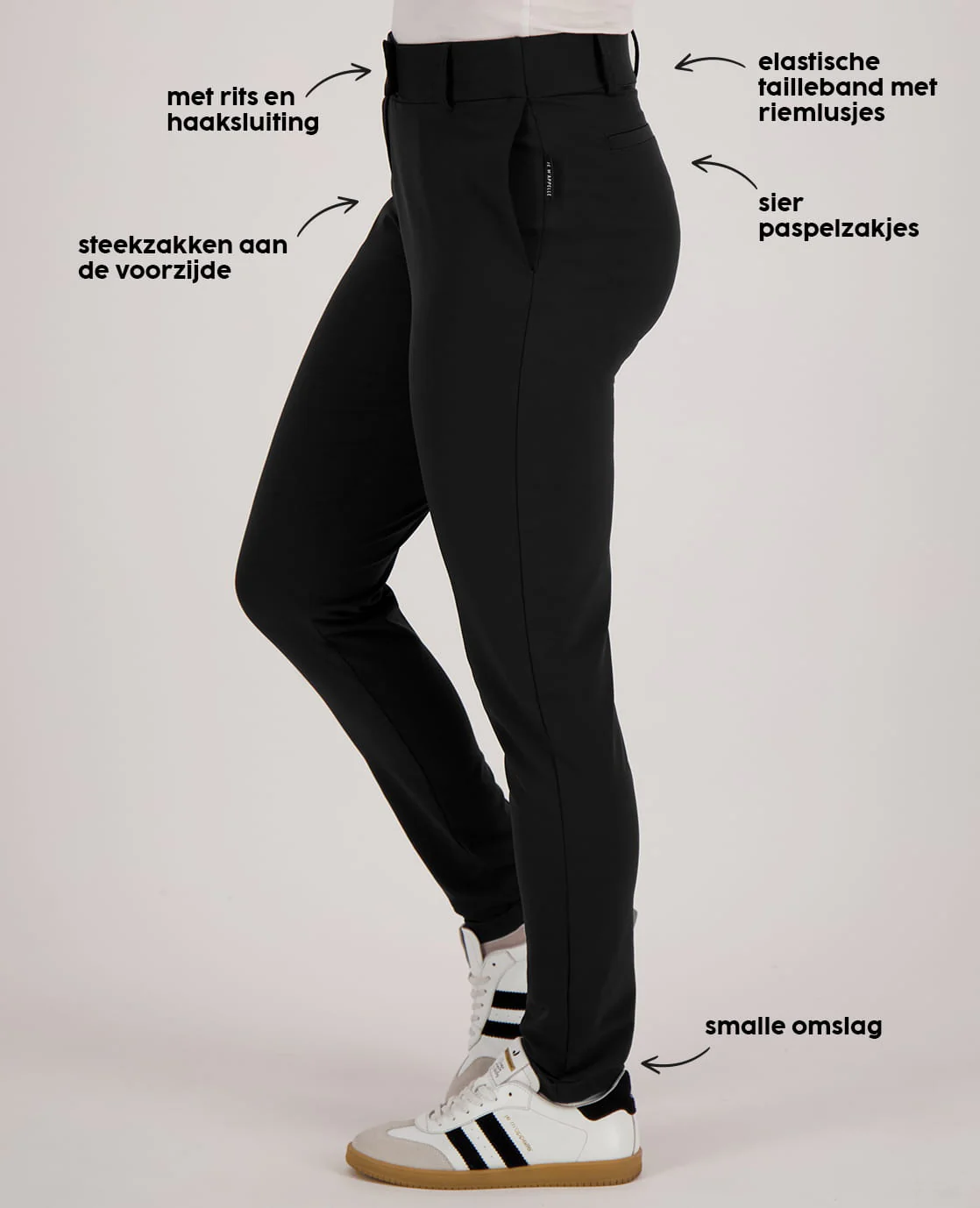 Pant Chino Travel ++ | Zwart - Image 4
