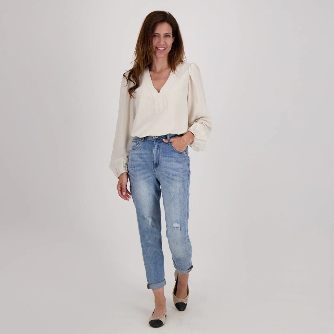 Pant Comfy Superstretch Denim | Blue Denim Washed - Image 10