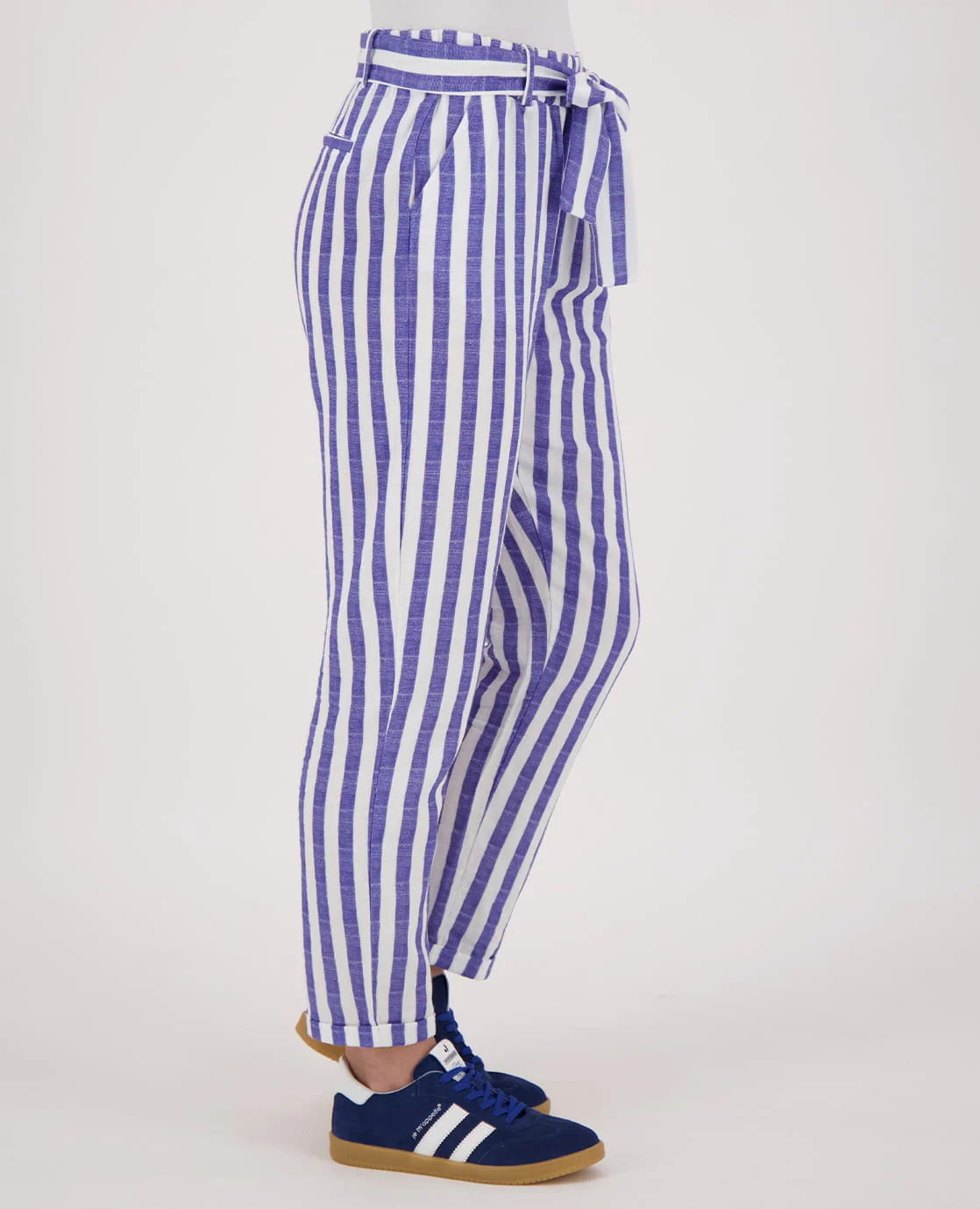 Pant Fancy Élégant 7/8 | Wit/Deep Marine - Image 4