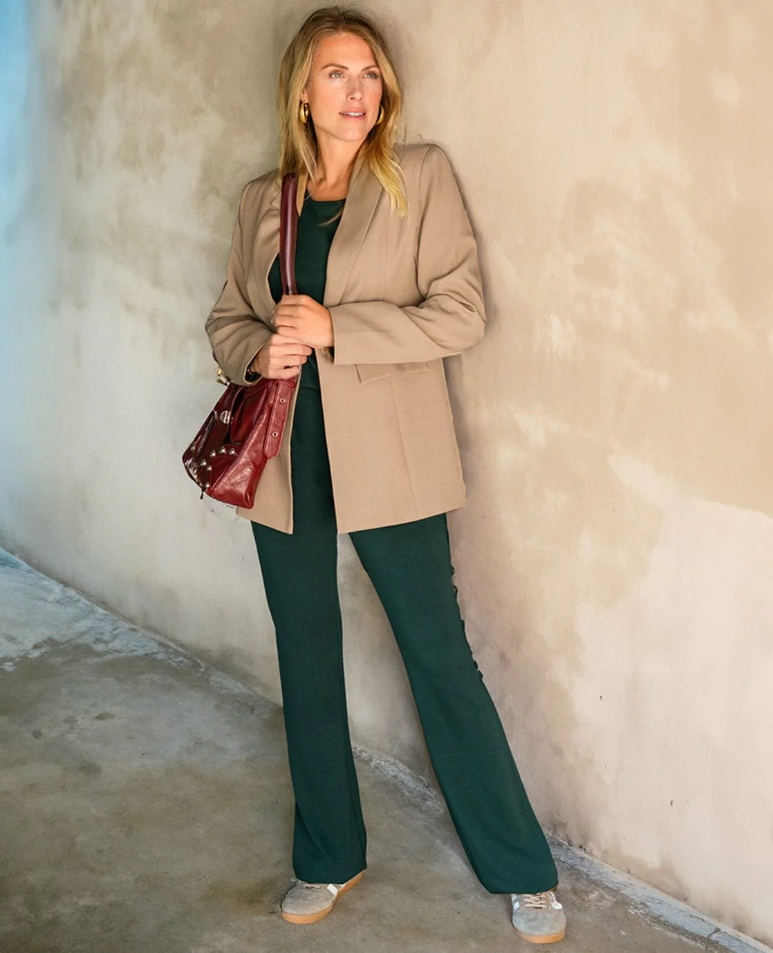 Pant Flare | Bottle Green