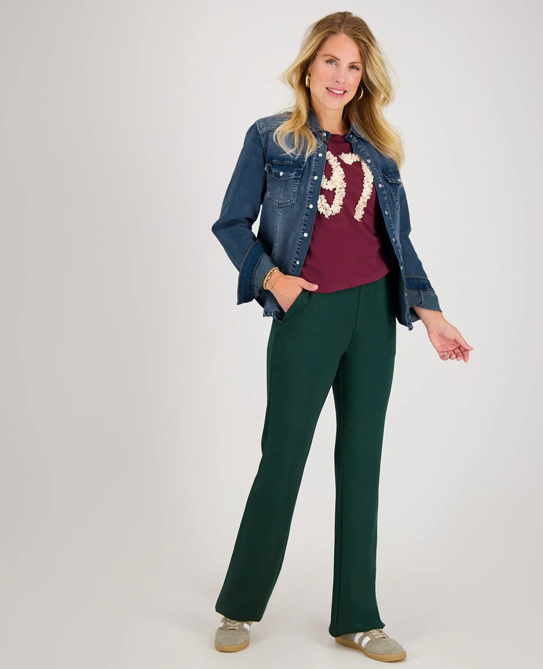 Pant Flare | Bottle Green - Image 8