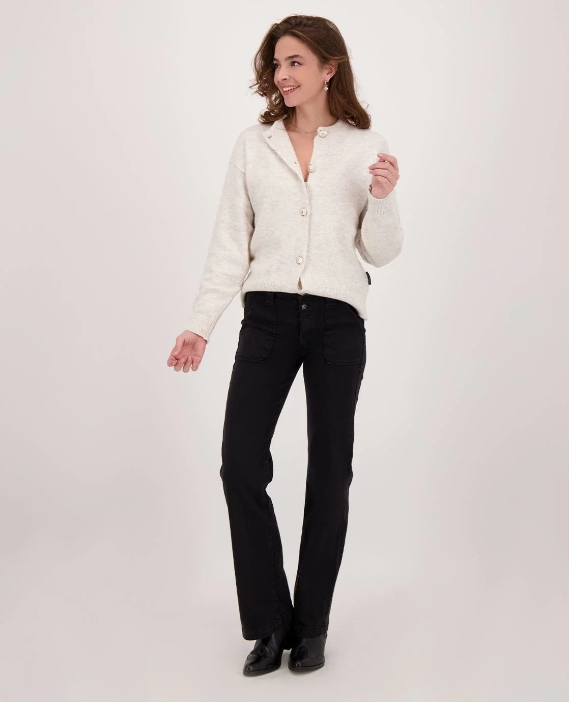 Pant Flare Denim | Zwart - Image 7
