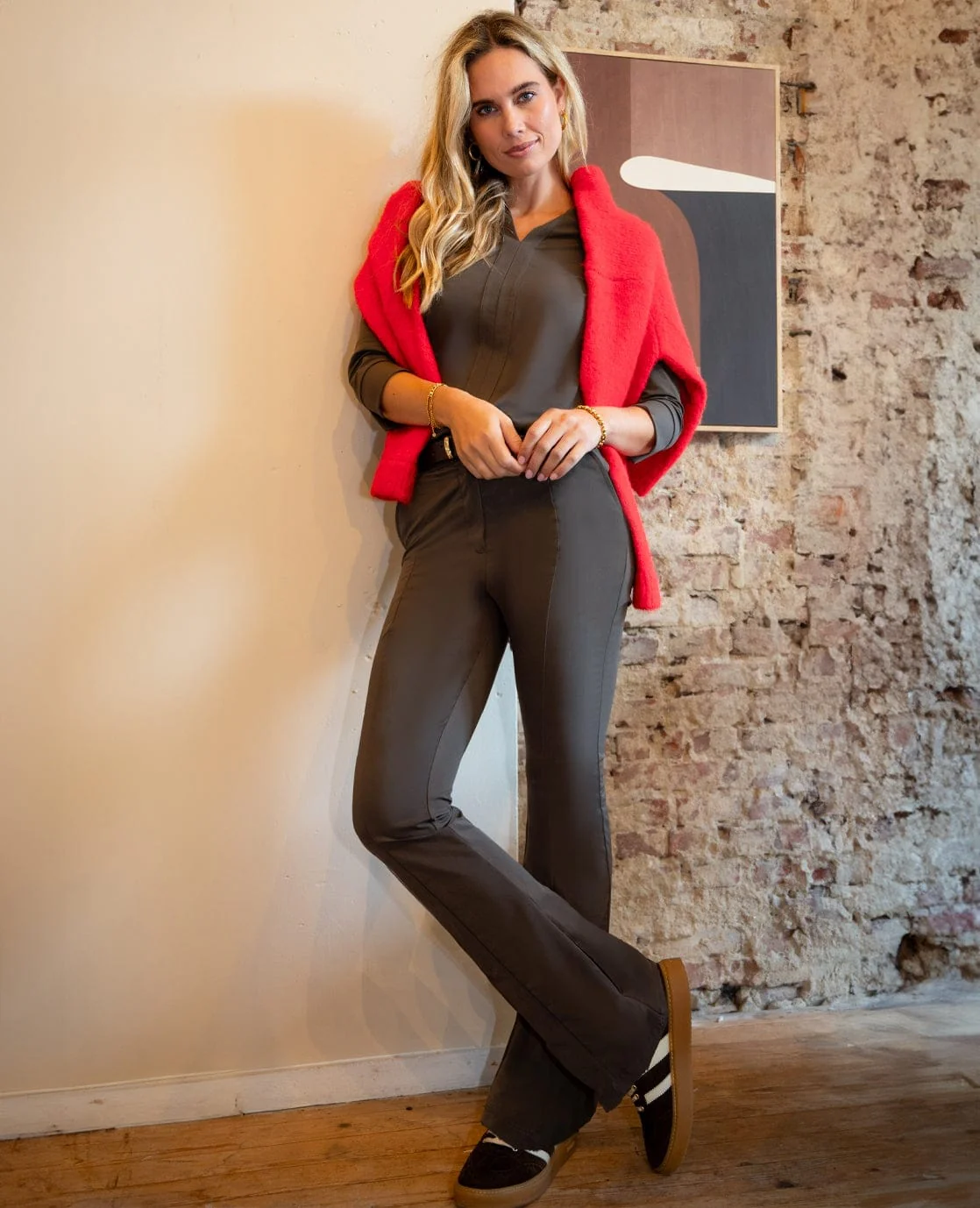 Pant Lyon Flare Travel +++ | Dark Taupe - Image 7
