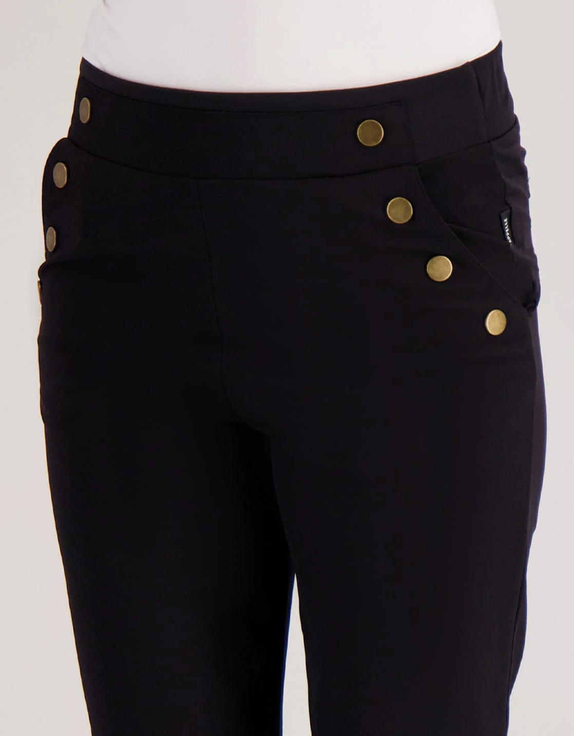Pant Flare Marise Buttons Travel | Zwart - Image 3