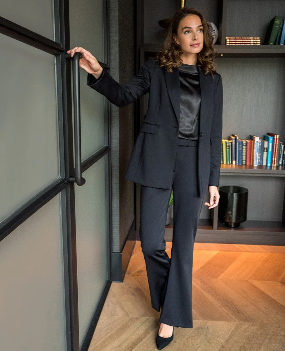 Pant Flare Premium Travel | Zwart