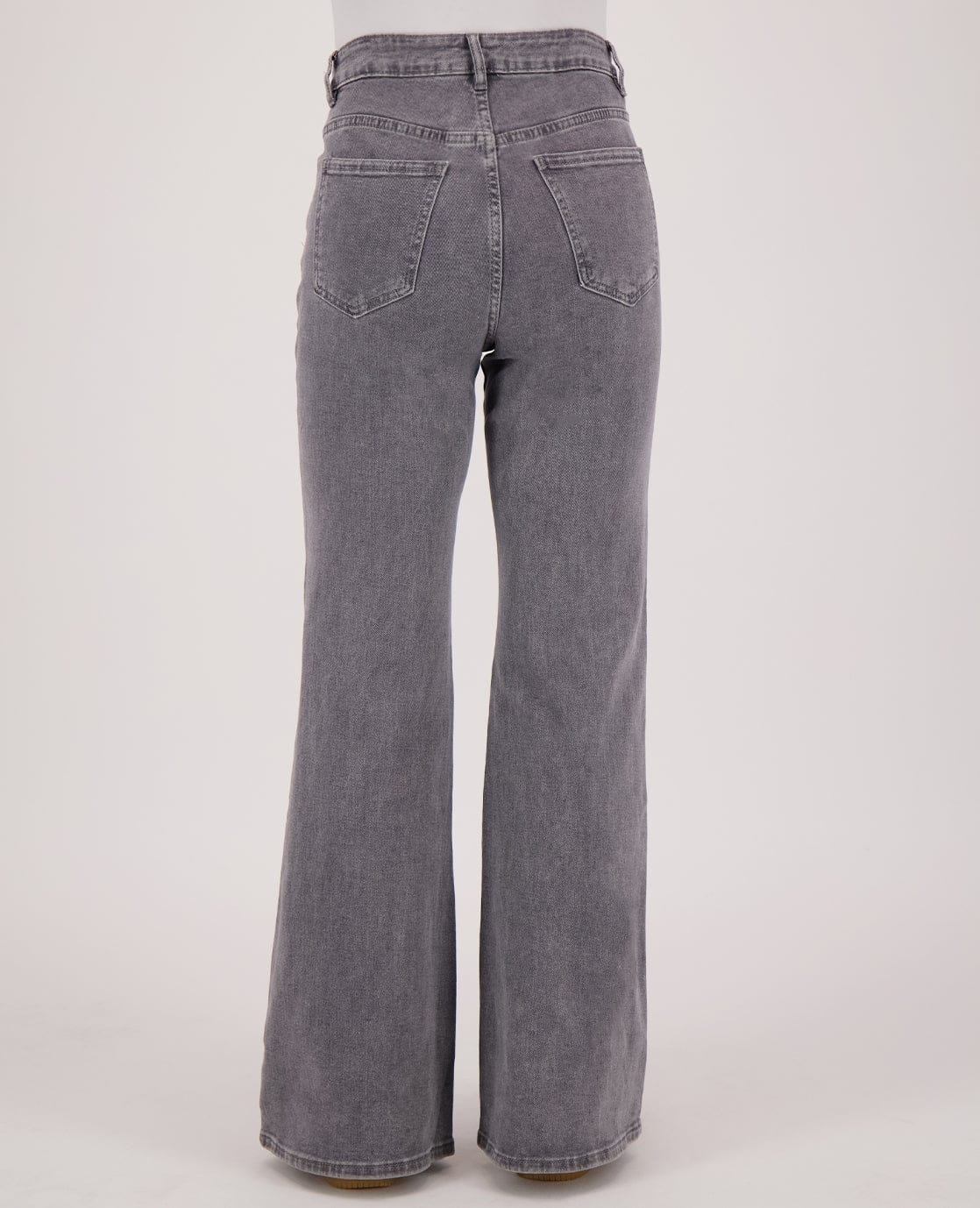 Pant Flare Stretch Denim | Grey - Image 4