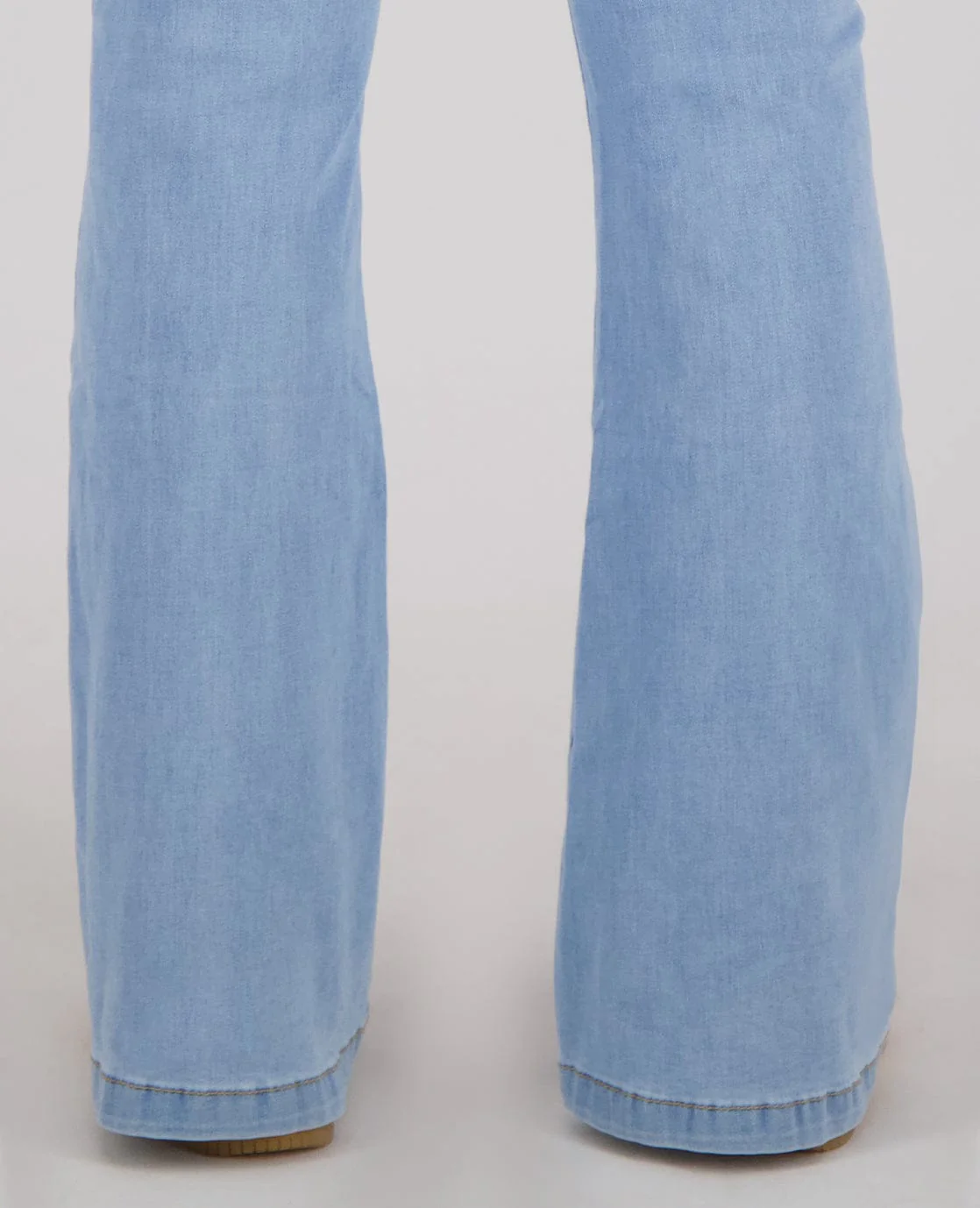 Pant Flare Stretch Denim | Light Blue Denim - Image 6