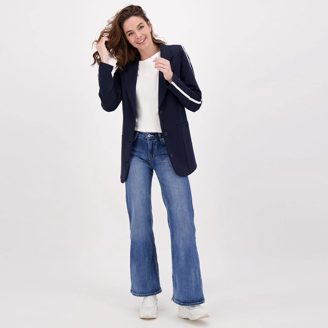 Pant Flare Superstretch Denim | Medium Denim