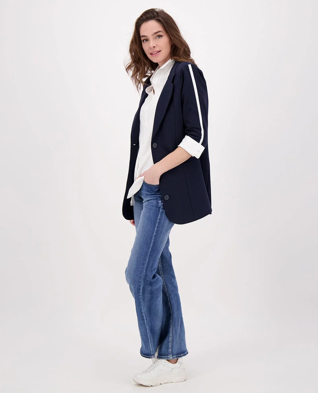 Pant Flare Superstretch Denim | Medium Denim - Image 6