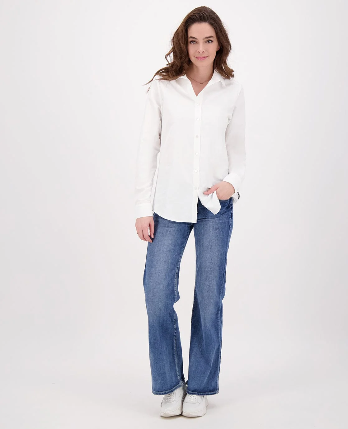 Pant Flare Superstretch Denim | Medium Denim - Image 8