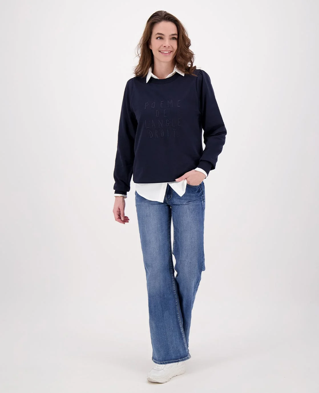 Pant Flare Superstretch Denim | Medium Denim - Image 9