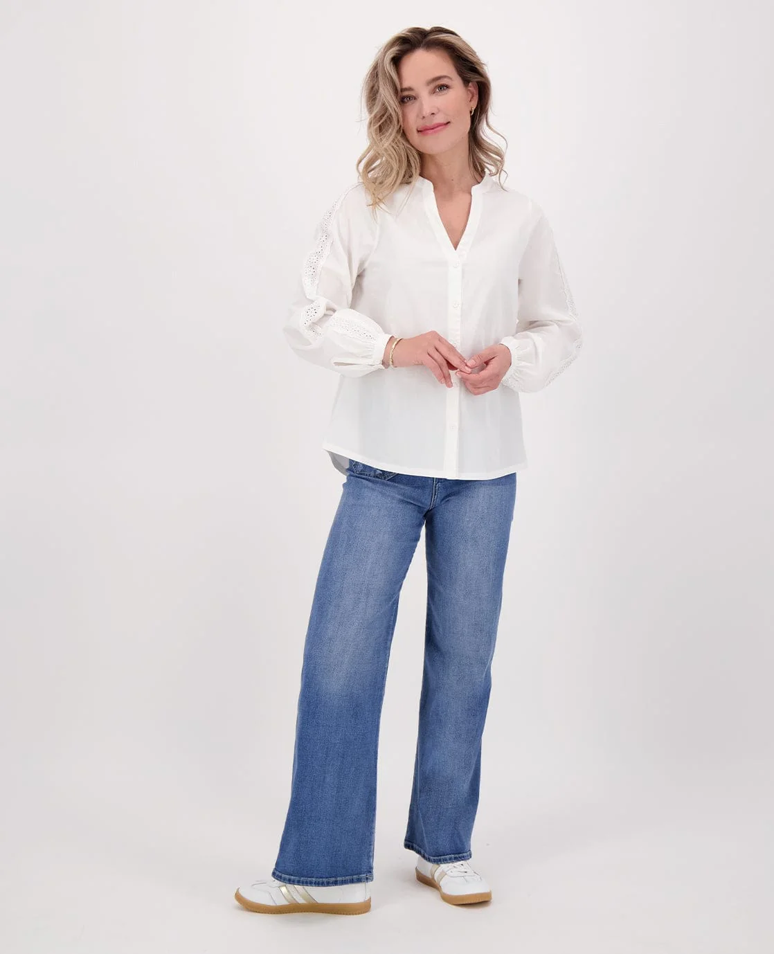 Pant Flare Superstretch Denim | Denim Blue - Image 6