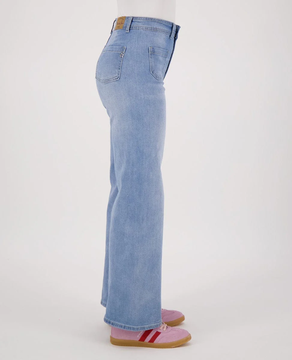 Pant Flare Superstretch Denim | Light Denim - Image 3