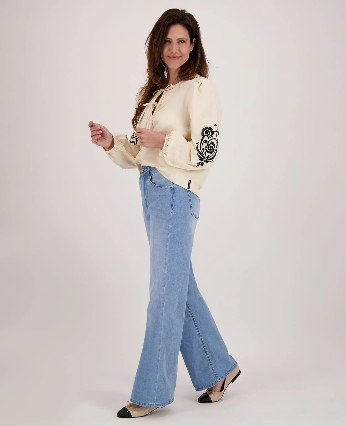 Pant Flare Superstretch Denim | Light Denim - Image 8