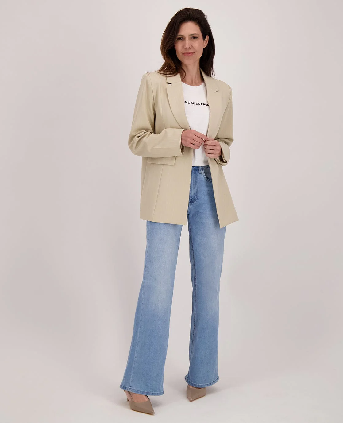 Pant Flare Superstretch Denim | Light Denim - Image 9