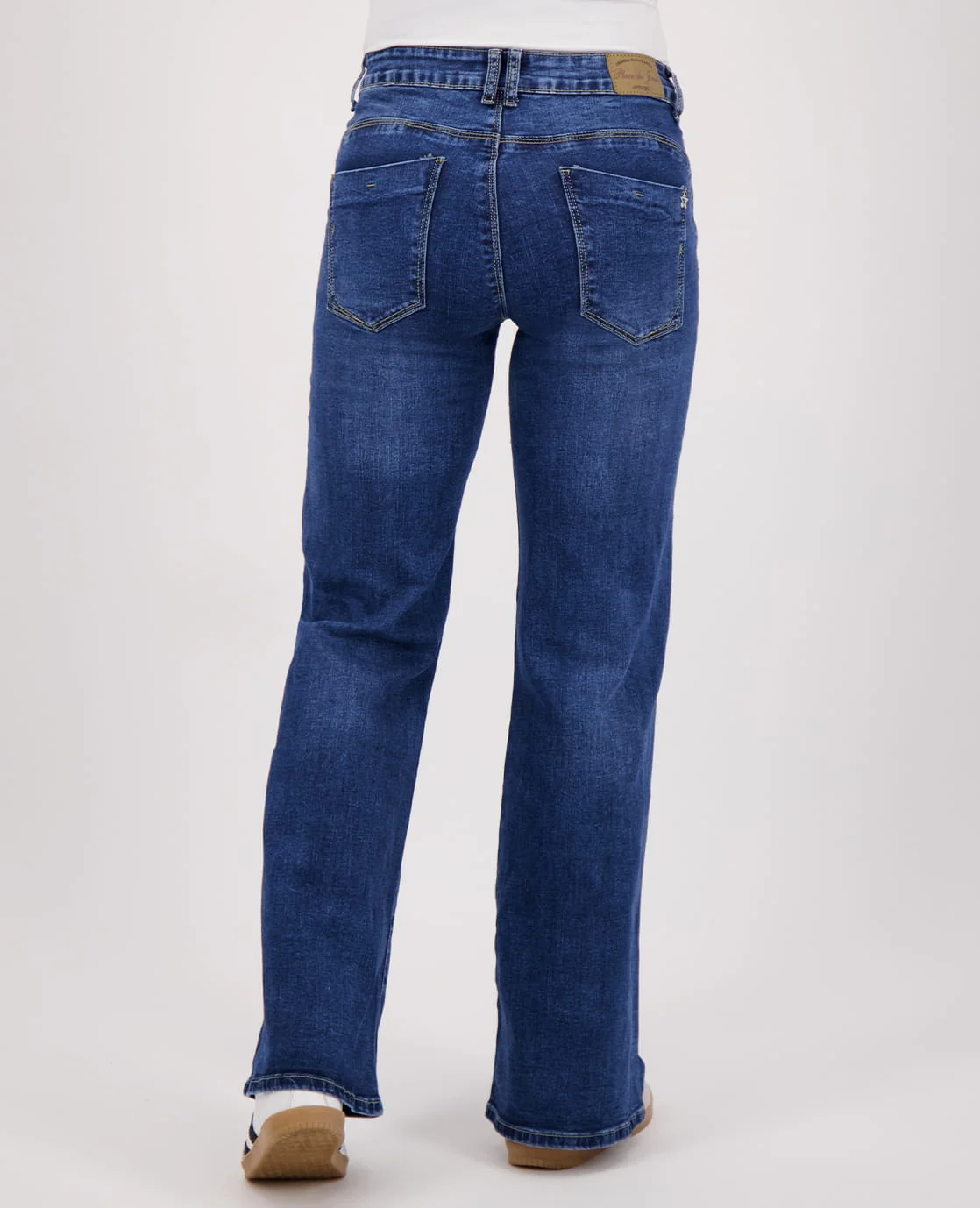 Pant Flare Superstretch Denim | Medium Blue - Image 5