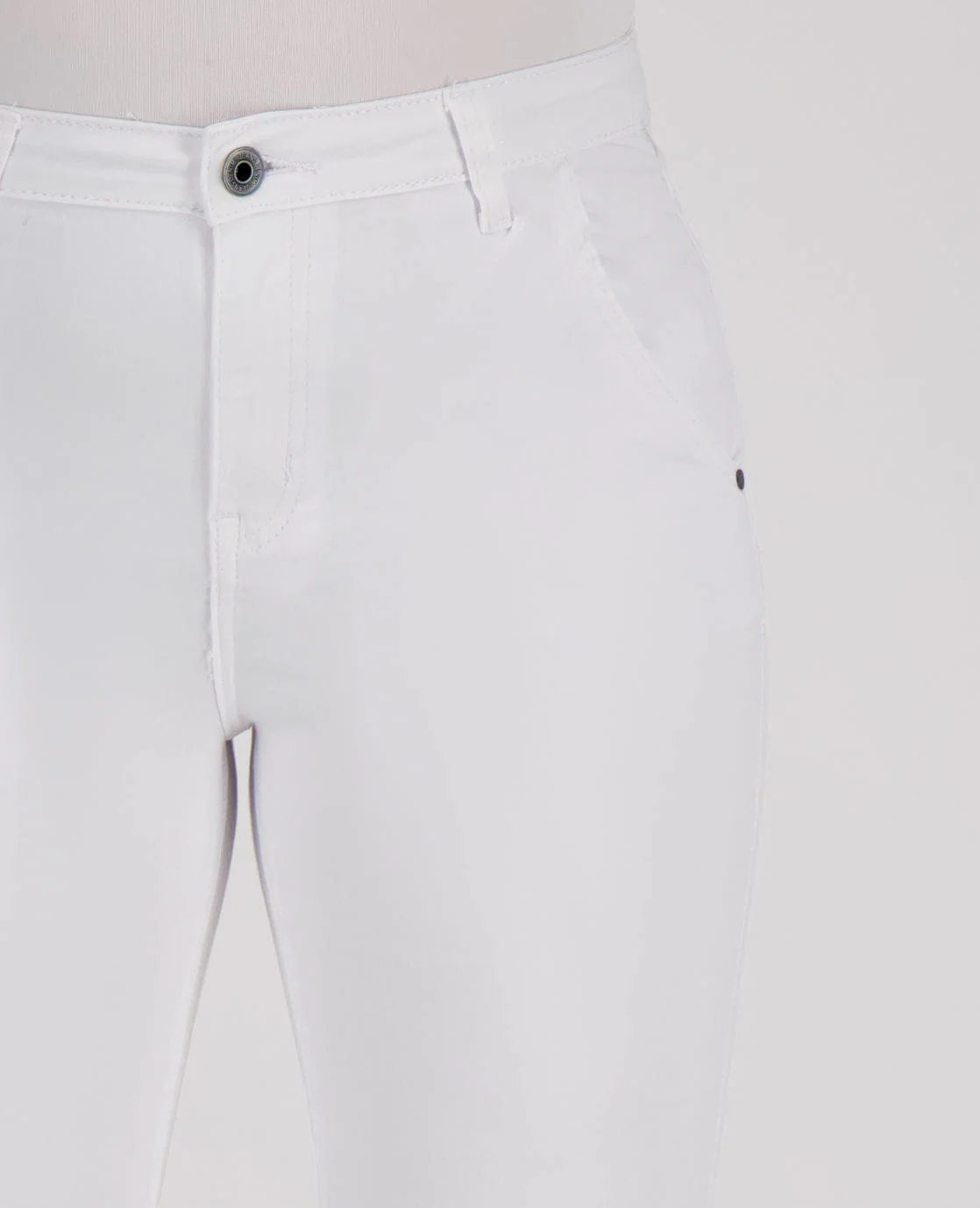 Pant Flare Superstretch Denim | Wit - Image 3