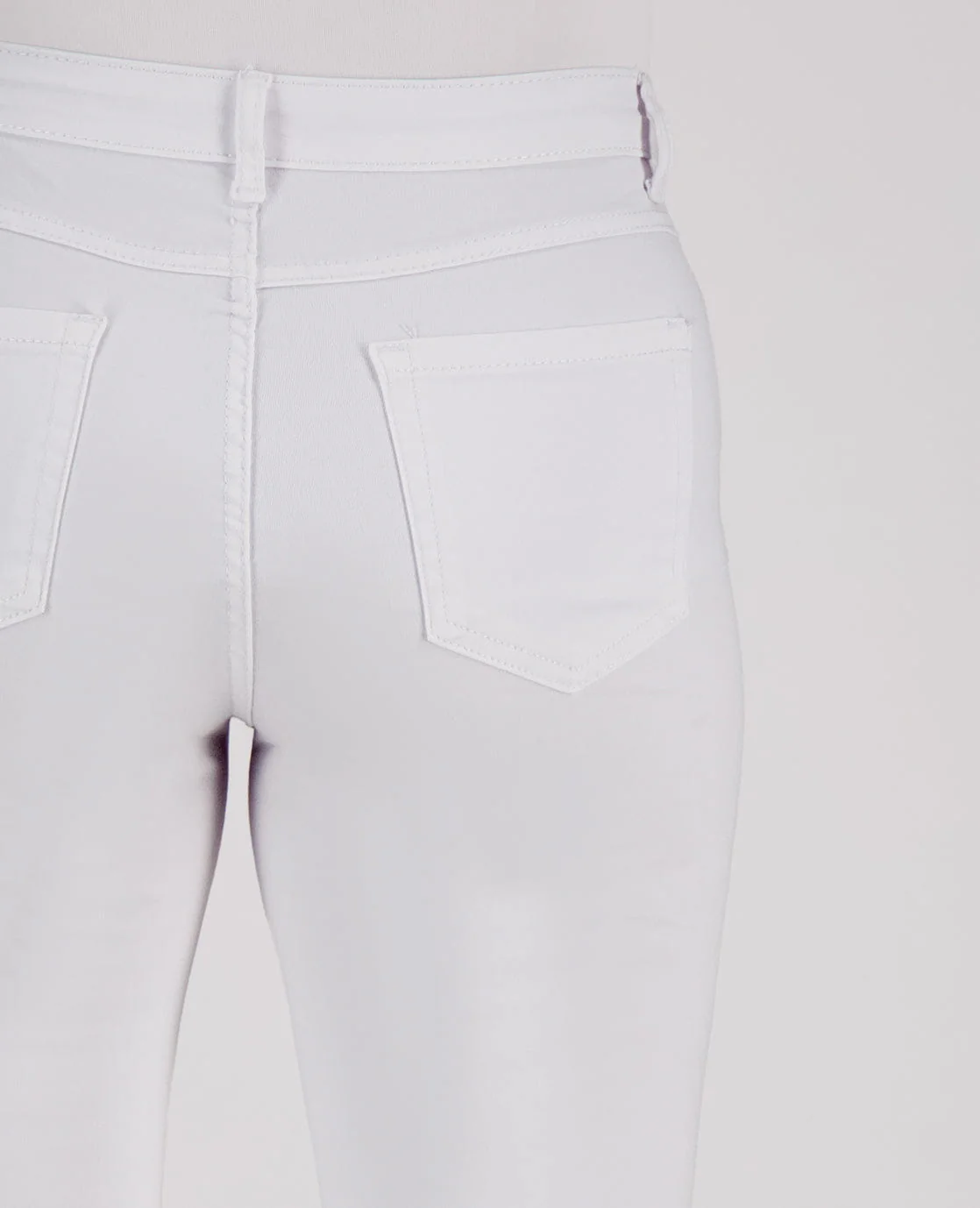 Pant Flare Superstretch Denim | Wit - Image 6