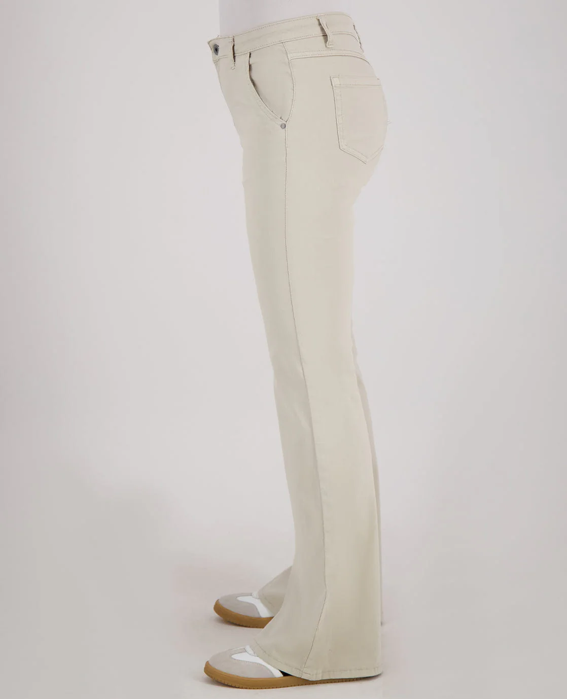 Pant Flare Superstretch Denim | Zand - Image 3
