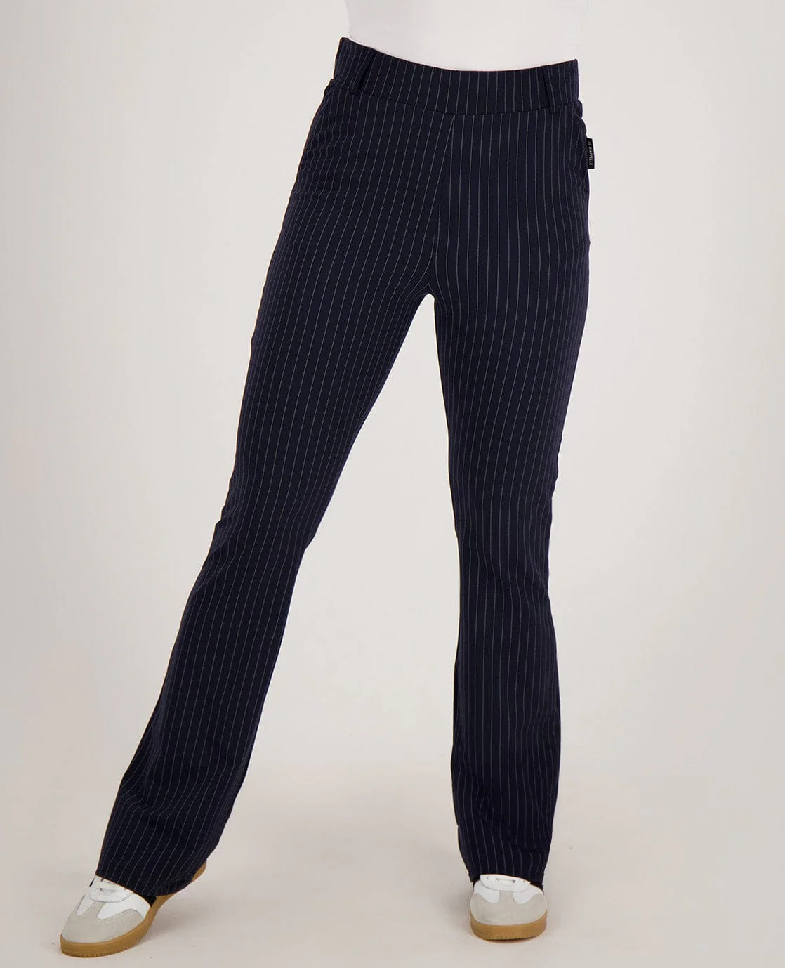 Pant Flare Travel | Donkerblauw/Wit - Image 3