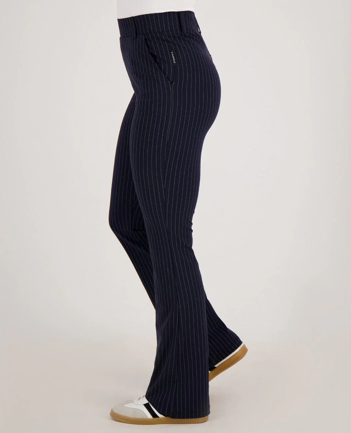 Pant Flare Travel | Donkerblauw/Wit - Image 5