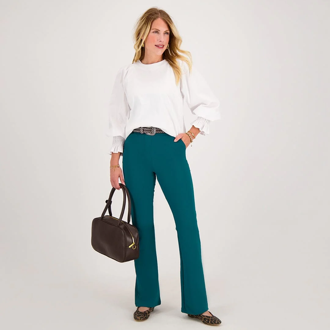 Pant Flare Travel | Teal Blue - Image 7