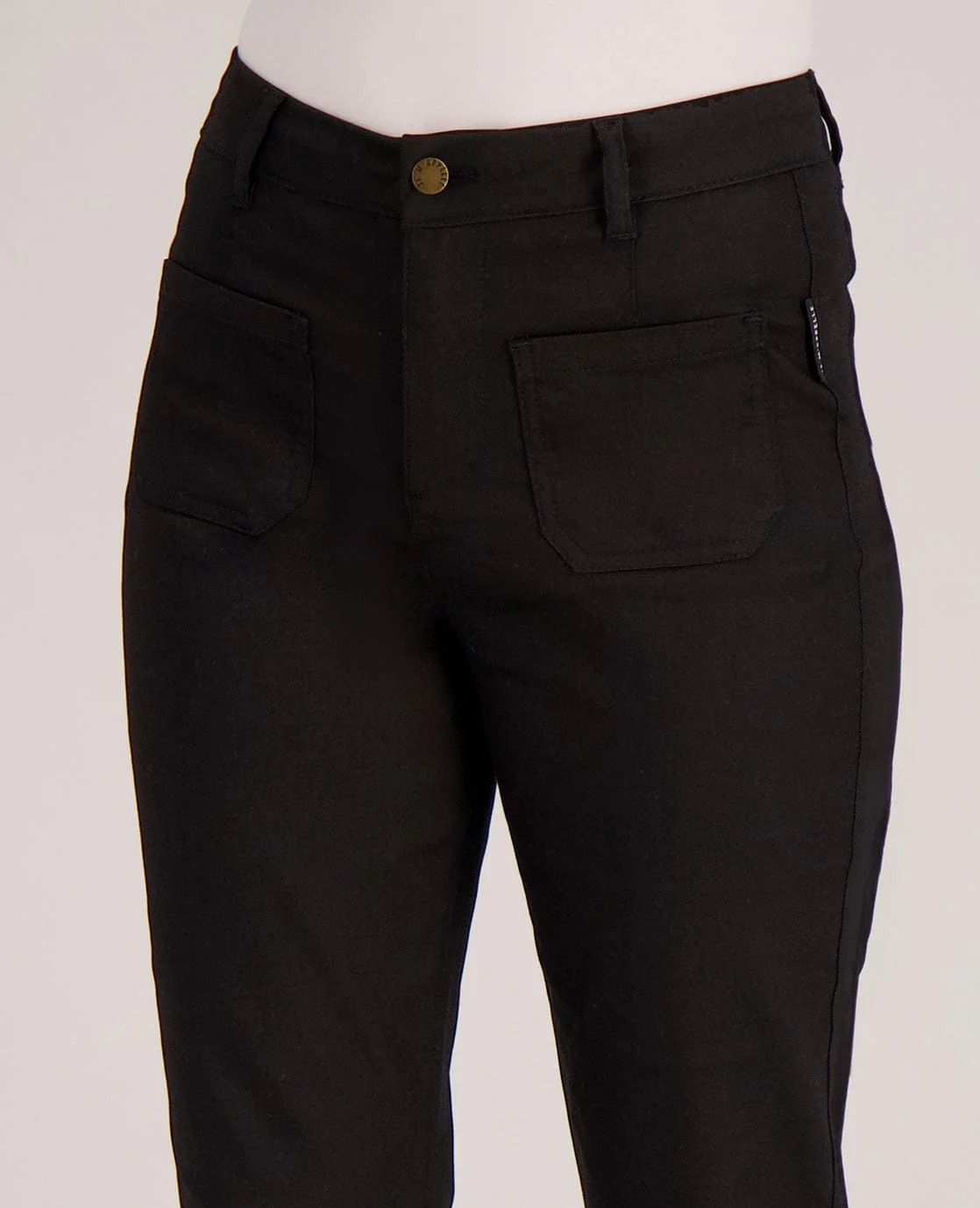 Pant Flare Stretch Denim | Zwart - Image 3