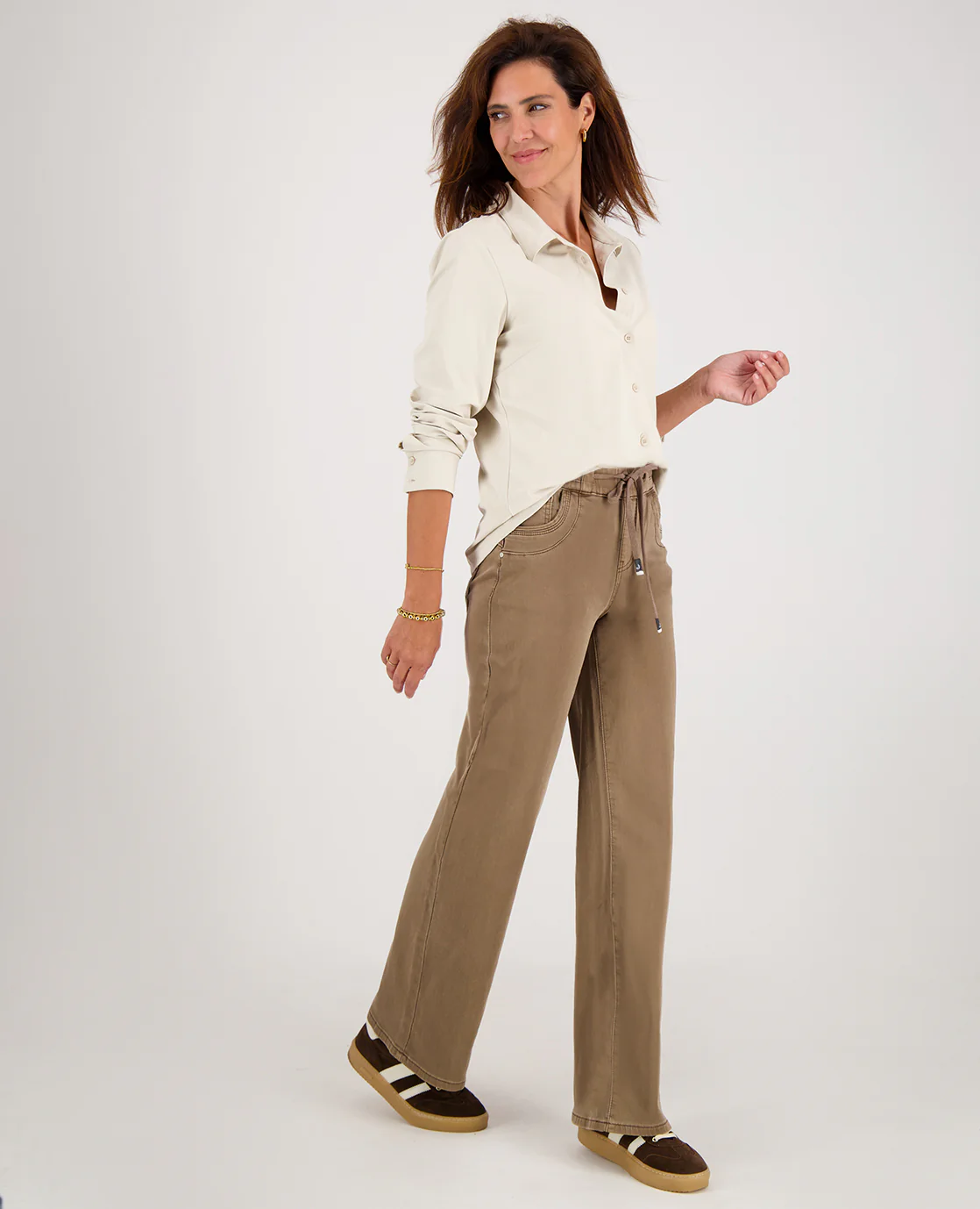 Pant Fleur Jogg Denim | Autumn Taupe - Image 6