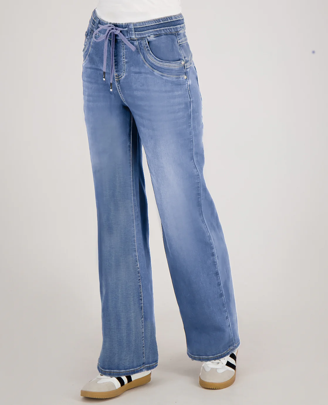 Pant Fleur Jogg Denim | Mid Blue Denim - Image 4
