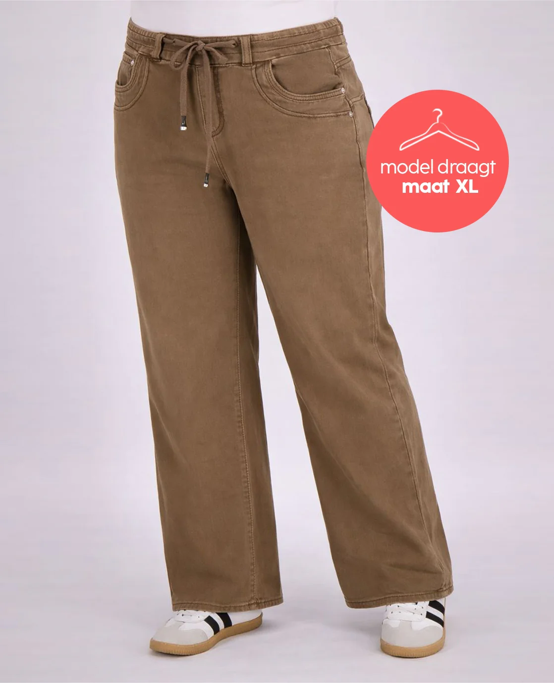 Pant Fleur Jogg Denim | Taupe - Image 6