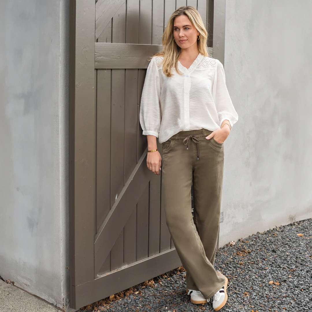 Pant Fleur Jogg Denim | Taupe - Image 8